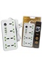 White Universal Extension Power Socket Strip With 3-Meter Cord - 2