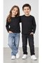 100% Cotton Unisex Children's Crew Neck Long Sleeve Basic T-Shirt 2-10 Years - 2