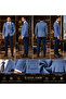 Slim Fit Men's Suit with Cashmere Jacket – Blue Jacket, Navy Blue Trousers, Shirt - 3