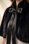 Long Bow Fur Etol Bridal Bolero Black - 5