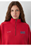 Logo Semi-Zip Red Sweatshirt 1S10373-88631 - 6