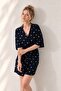 Women's 100% Viscose Woven Double Breasted Collar Elastic Waist Summer Comfortable Jumpsuit