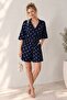 Women's 100% Viscose Woven Double Breasted Collar Elastic Waist Summer Comfortable Jumpsuit - 4