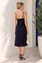 Women's Strappy 100% Woven Viscose Summer Polka Dot Dress - 2