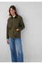Collar Detailed Khaki Jacket Loose Fit / Relaxed Fit 1110909-71544 - 3