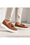 Ba0154 Tan Men's Shoes - Smooth Leather Upper with Tassels Slip-On High Sole Casual Loafer Sneaker - 2