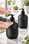 Cool Set of 2 Black Liquid Soap Dispensers – Hand and Dish - 8