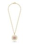 Zircon Stone Sun Detailed Steel Necklace I Special Boxed