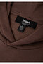 M0S10646 Logo Printed Hooded Men's Sweatshirt Brown - 8
