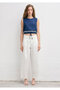 Pleated Waist Tie-Dye Ecru Trousers 1011257-70057 - 2