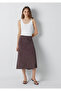 Polka Dot Brown Midi Skirt 1310583-91753