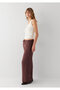 Linen Blend Brown Trousers 1011195-70259 - 2