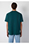 Green Basic T-Shirt with Pocket Detail Loose Fit / Comfortable Cut 066248-90366 - 6