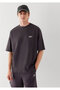 Mvjns Printed Anthracite T-Shirt Oversize / Wide Cut 0613667-70087 - 2