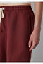 Linen Blend Red Trousers 1011269-70409 - 7