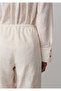 Embroidery Detailed Ecru Trousers 1011191-70060 - 8