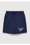 Jeans Printed Navy Blue Shorts 6410019-70491 - 2