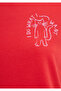 Cat Printed Red T-Shirt Semi Slim Fit 1613873-71083 - 7