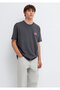 Jeans Printed Anthracite T-Shirt Loose Fit / Relaxed Comfortable Cut 0613598-89100