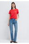 Cat Printed Red T-Shirt Semi Slim Fit 1613873-71083 - 2