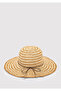Beige Straw Hat with Bead Detail 1913774-70185 - 3