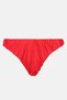 Women Solid Mesh Bikini Bottom, Red - 2
