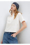 Embroidery Detailed Ecru Blouse 1211476-70057 - 2
