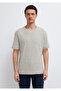 Navy Blue Striped Ecru T-Shirt Loose Fit / Comfortable Cut 0613294-86623 - 3