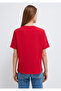 Slogan Printed Red T-Shirt Regular Fit / Normal Cut 1613734-70935 - 6