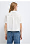 Embroidery Detailed Ecru Blouse 1211476-70057 - 5
