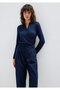 Navy Blue Knitwear Polo 1710849-70492