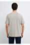 Navy Blue Striped Ecru T-Shirt Loose Fit / Comfortable Cut 0613294-86623 - 5