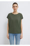 Liyosel Blended Green Basic T-Shirt Loose Fit / Relaxed Comfortable Cut 167245-71551 - 3