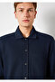 Navy Blue Shirt with Pockets Regular Fit / Regular Cut 0211874-70490 - 6