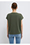 Liyosel Blended Green Basic T-Shirt Loose Fit / Relaxed Comfortable Cut 167245-71551 - 5