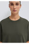 Khaki Basic Interlock T-Shirt Loose Fit / Relaxed Fit 1613820-71553 - 7