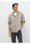 Hooded Zippered Beige Sweatshirt 0S10520-70154