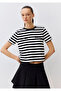 Pocket Detailed Interlock Striped T-Shirt Regular Fit / Normal Cut 1613587-85407 - 2
