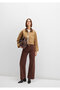 Malibu Brown Gabardine Trousers 1010152-A3355 - 2