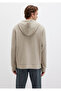 Hooded Zippered Beige Sweatshirt 0S10520-70154 - 5