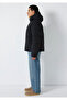 Hooded Black Inflatable Coat 0110756-71379 - 4