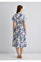 Linen Blend Printed Dress 1310742-90796 - 5
