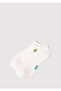 Avocado Embroidered White Ballerina Socks 1913157-620