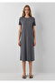 Liyosel Blended Anthracite Midi Dress 1310777-70095 - 3