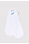 Ribbon Embroidered White Booties Socks 1913164-620 - 3
