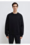 Crew Neck Black Basic Sweatshirt 0S10276-900 - 4