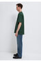 Crew Neck Green Basic T-Shirt Loose Fit / Loose Relaxed Fit066248-81570 - 4