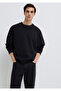 Crew Neck Black Basic Sweatshirt 0S10276-900 - 3