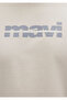 Logo Printed Gray T-Shirt Regular Fit / Normal Cut 0610943-70144 - 6