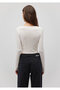 V-Neck White Sweater Crop / Short Cut 1710122 -81964 - 4